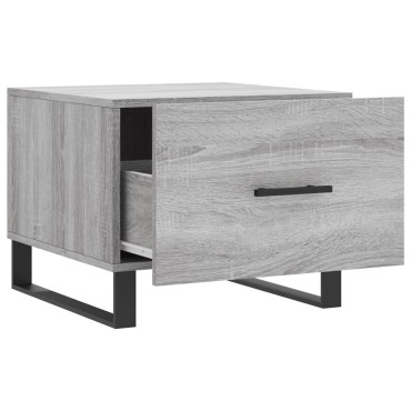 vidaXL Τραπεζάκια Σαλονιού 2 τεμ. Γκρι sonoma 50x50x40cm Επεξ. Ξύλο