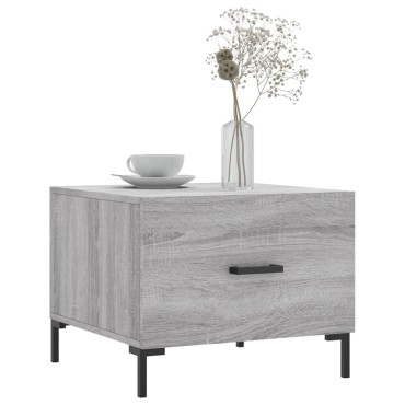 vidaXL Τραπεζάκια Σαλονιού 2 τεμ. Γκρι sonoma 50x50x40cm Επεξ. Ξύλο