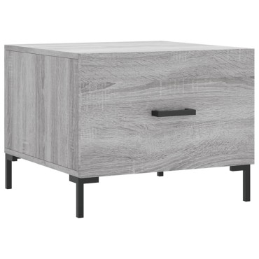 vidaXL Τραπεζάκια Σαλονιού 2 τεμ. Γκρι sonoma 50x50x40cm Επεξ. Ξύλο