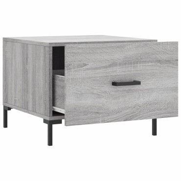 vidaXL Τραπεζάκια Σαλονιού 2 τεμ. Γκρι sonoma 50x50x40cm Επεξ. Ξύλο