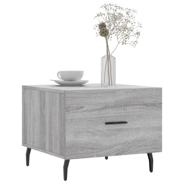 vidaXL Τραπεζάκια Σαλονιού 2 τεμ. Γκρι sonoma 50x50x40cm Επεξ. Ξύλο