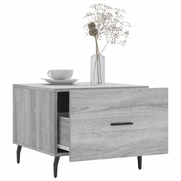 vidaXL Τραπεζάκια Σαλονιού 2 τεμ. Γκρι sonoma 50x50x40cm Επεξ. Ξύλο