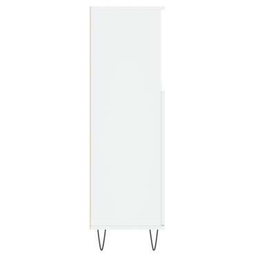 vidaXL Ντουλάπι Μπάνιου Λευκό 30x30x100cm από Επεξεργασμένο Ξύλο