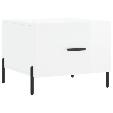 vidaXL Τραπεζάκια Σαλονιού 2 τεμ. Λευκά 50x50x40cm Επεξεργασμένο Ξύλο