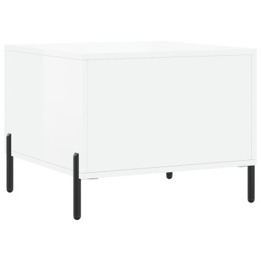 vidaXL Τραπεζάκια Σαλονιού 2 τεμ. Λευκά 50x50x40cm Επεξεργασμένο Ξύλο