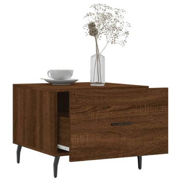 vidaXL Τραπεζάκια Σαλονιού 2 τεμ. Brown Oak 50x50x40cm Επεξ. Ξύλο