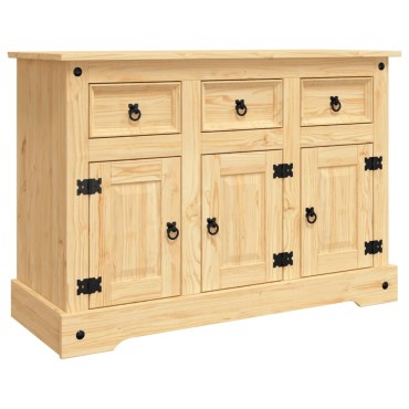 vidaXL Μπουφές Corona Καφέ 112x44x78cm Μασίφ Ξύλο Μεξικάνικου Πεύκου 1 τεμ.