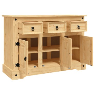 vidaXL Μπουφές Corona Καφέ 112x44x78cm Μασίφ Ξύλο Μεξικάνικου Πεύκου 1 τεμ.