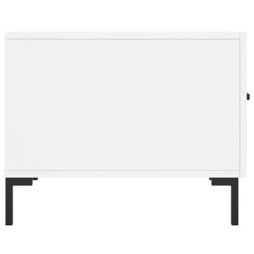 vidaXL Τραπεζάκια Σαλονιού 2 τεμ. Λευκά 50x50x40cm Επεξεργασμένο Ξύλο