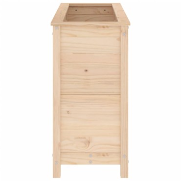 vidaXL Ζαρντινιέρα Υπερυψωμένη 119,5x40x78 εκ. από Μασίφ Ξύλο Πεύκου