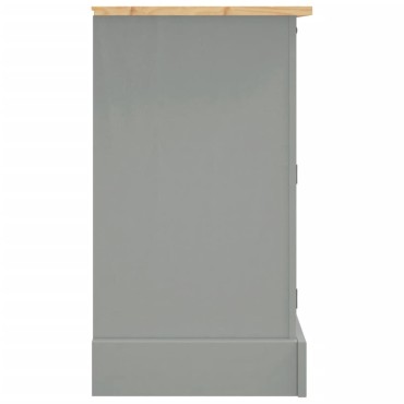 vidaXL Μπουφές Corona Γκρι 112x43x78cm Μασίφ Ξύλο Μεξικάνικου Πεύκου 1 τεμ.