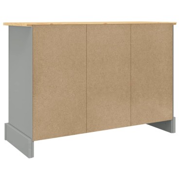 vidaXL Μπουφές Corona Γκρι 112x43x78cm Μασίφ Ξύλο Μεξικάνικου Πεύκου 1 τεμ.
