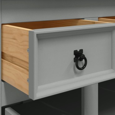vidaXL Μπουφές Corona Γκρι 112x43x78cm Μασίφ Ξύλο Μεξικάνικου Πεύκου 1 τεμ.