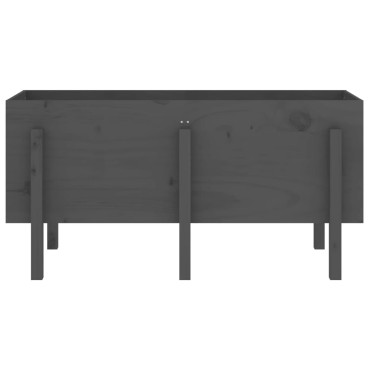 vidaXL Ζαρντινιέρα Υπερυψωμένη 121 x 50 x 57 εκ. από Μασίφ Ξύλο Πεύκου