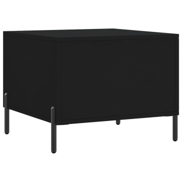 vidaXL Τραπεζάκια Σαλονιού 2 τεμ. Μαύρα 50x50x40cm Επεξεργ. Ξύλο