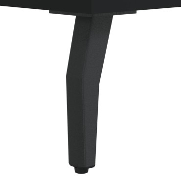 vidaXL Τραπεζάκια Σαλονιού 2 τεμ. Μαύρα 50x50x40cm Επεξεργ. Ξύλο