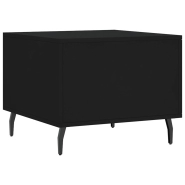 vidaXL Τραπεζάκια Σαλονιού 2 τεμ. Μαύρα 50x50x40cm Επεξεργ. Ξύλο