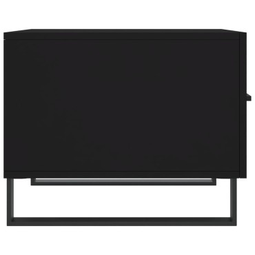 vidaXL Τραπεζάκια Σαλονιού 2 τεμ. Μαύρα 50x50x40cm Επεξεργ. Ξύλο