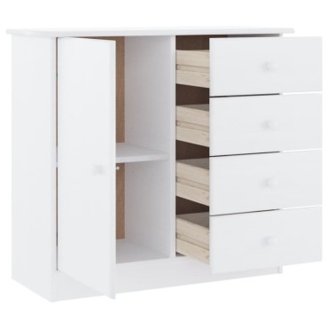 vidaXL Ντουλάπι ALTA Λευκό 77x35x73cm από Μασίφ Ξύλο Πεύκου 1 τεμ.