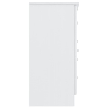 vidaXL Ντουλάπι ALTA Λευκό 77x35x73cm από Μασίφ Ξύλο Πεύκου 1 τεμ.