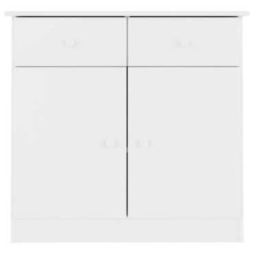 vidaXL Ντουλάπι ALTA Λευκό 77x35x73cm από Μασίφ Ξύλο Πεύκου 1 τεμ.