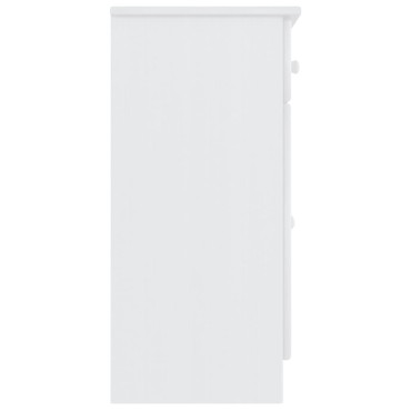 vidaXL Ντουλάπι ALTA Λευκό 77x35x73cm από Μασίφ Ξύλο Πεύκου 1 τεμ.