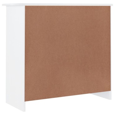 vidaXL Ντουλάπι ALTA Λευκό 77x35x73cm από Μασίφ Ξύλο Πεύκου 1 τεμ.