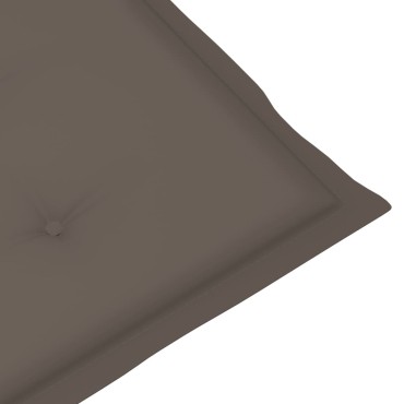 vidaXL Μαξιλάρια Καρέκλας Κήπου με Πλάτη 6 τεμ. Taupe 120x50x3cm