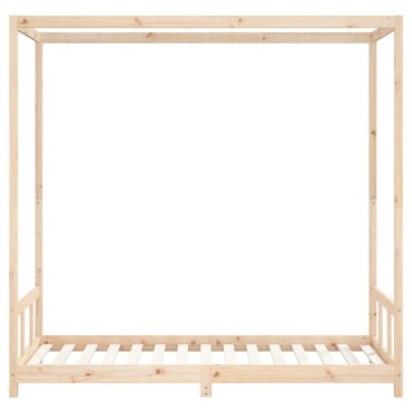 vidaXL Πλαίσιο Παιδικού Κρεβατιού 90x190cm από Μασίφ Ξύλο Πεύκου 1 τεμ. - Μονό