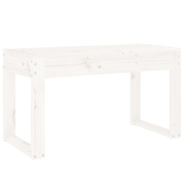vidaXL Παγκάκι Κήπου Λευκό 80x38x45cm από Μασίφ Ξύλο Πεύκου 1 τεμ.