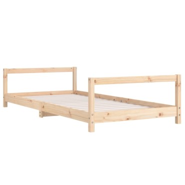 vidaXL Πλαίσιο Παιδικού Κρεβατιού 90x190cm από Μασίφ Ξύλο Πεύκου 1 τεμ. - Μονό