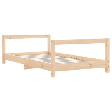 vidaXL Πλαίσιο Παιδικού Κρεβατιού 80x160cm από Μασίφ Ξύλο Πεύκου 1 τεμ. - Μονό