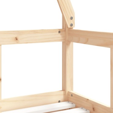 vidaXL Πλαίσιο Παιδικού Κρεβατιού 70x140cm από Μασίφ Ξύλο Πεύκου 1 τεμ. - Μονό