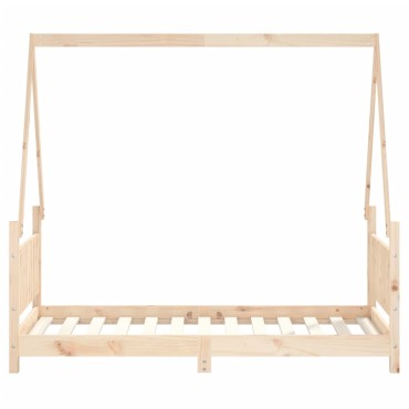 vidaXL Πλαίσιο Παιδικού Κρεβατιού 80x160cm από Μασίφ Ξύλο Πεύκου 1 τεμ. - Μονό