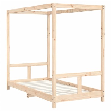 vidaXL Πλαίσιο Παιδικού Κρεβατιού 80x160cm από Μασίφ Ξύλο Πεύκου 1 τεμ. - Μονό