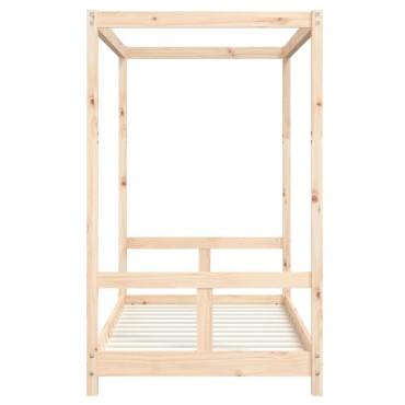vidaXL Πλαίσιο Παιδικού Κρεβατιού 80x160cm από Μασίφ Ξύλο Πεύκου 1 τεμ. - Μονό