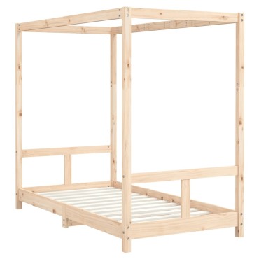 vidaXL Πλαίσιο Παιδικού Κρεβατιού 80x160cm από Μασίφ Ξύλο Πεύκου 1 τεμ. - Μονό
