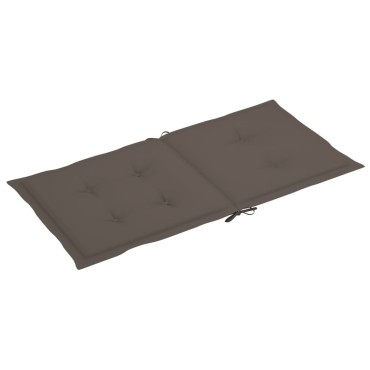 vidaXL Μαξιλάρια Καρέκλας Κήπου Πλάτη 6τεμ Taupe 100x50x3cm Oxford Ύφ.
