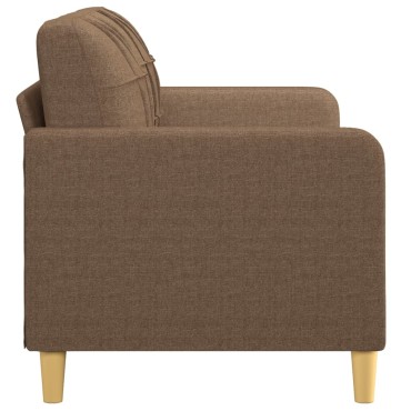 vidaXL Καναπές Διθέσιος Καφέ Υφασμάτινος 158x77x80cm 1 τεμ.