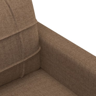 vidaXL Καναπές Διθέσιος Καφέ Υφασμάτινος 158x77x80cm 1 τεμ.