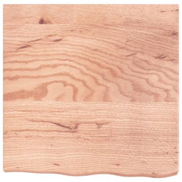 vidaXL Ράφι Τοίχου Ανοιχτό Καφέ 60x60x(2-6)cm Επεξ. Μασίφ Ξύλο Δρυός 1 τεμ.