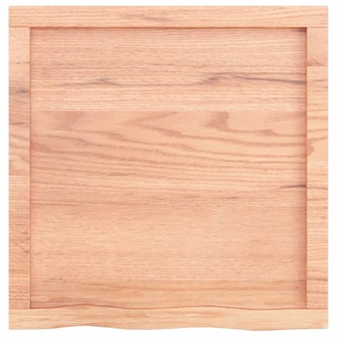 vidaXL Ράφι Τοίχου Ανοιχτό Καφέ 60x60x(2-6)cm Επεξ. Μασίφ Ξύλο Δρυός 1 τεμ.