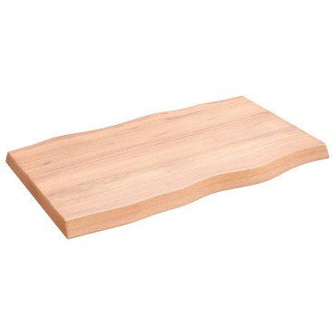 vidaXL Επιφ Τραπεζιού Αν Καφέ 100x60x(2-6)cm Ακατέργ. Μασίφ Ξύλο Δρυός 1 τεμ.