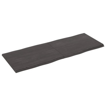vidaXL Επιφ Τραπεζιού Αν Καφέ 160x60x(2-4)cm Ακατέργ. Μασίφ Ξύλο Δρυός 1 τεμ.