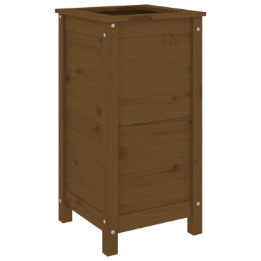 vidaXL Ζαρντινιέρα Μελί 40 x 40 x 78 εκ. από Μασίφ Ξύλο Πεύκου