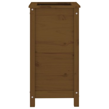 vidaXL Ζαρντινιέρα Μελί 40 x 40 x 78 εκ. από Μασίφ Ξύλο Πεύκου