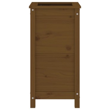 vidaXL Ζαρντινιέρα Μελί 40 x 40 x 78 εκ. από Μασίφ Ξύλο Πεύκου