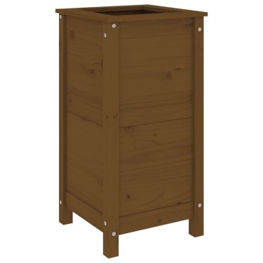 vidaXL Ζαρντινιέρα Μελί 40 x 40 x 78 εκ. από Μασίφ Ξύλο Πεύκου