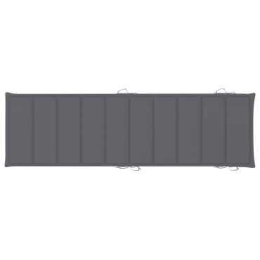 vidaXL Μαξιλάρι Ξαπλώστρας Ανθρακί 186x58x4cm από Ύφασμα Oxford