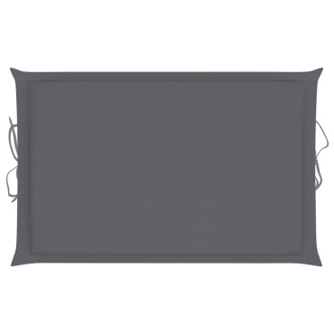 vidaXL Μαξιλάρι Ξαπλώστρας Ανθρακί 186x58x4cm από Ύφασμα Oxford